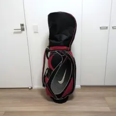 廃盤 NIKE GOLF ナイキ キャディバッグ フード付 赤黒 6分割