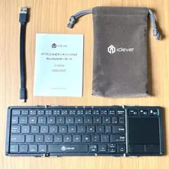 iClever IC-BK08 折りたたみ式 Bluetooth キーボード