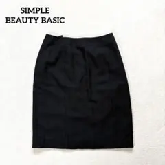 【SIMPLE BEAUTY BASIC】64-91 タイトひざ丈スカート