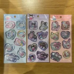 サンリオ　ウォーターシール　3枚セット シナモロール　クロミ　ハローキティ