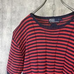 90sポロラルフローレン　POLO RALPH LAUREN ボーダー半袖ニット