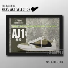 エアジョーダン1 ロー ニュートラルオリーブ/スニーカーアートポスター