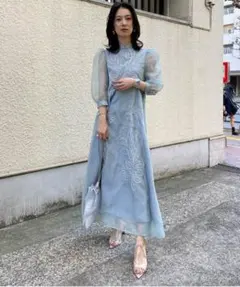 AMERI MEDI FOREST EMBROIDERY DRESS　Mサイズ