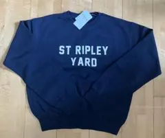 新品green label relaxing ロゴスウェット ネイビートレーナー