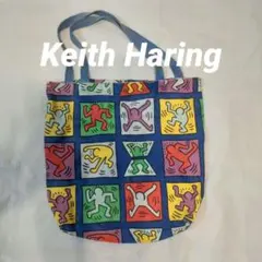 Keith Haring 総柄 トートバッグ 90sアート POP レトロ 古着のサムネイル