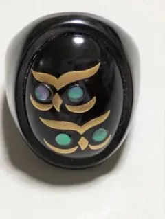 本鼈甲金蒔絵螺鈿リング作家松田祥幹11〜12号2.8センチ