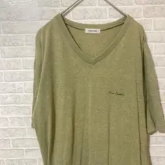 Pierre Cardin オリーブグリーン VネックTシャツのサムネイル
