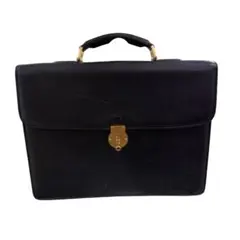 BALLY ダレスバッグ　ブラック　ゴールド　ビジネスバッグ　レザー　バリーのサムネイル