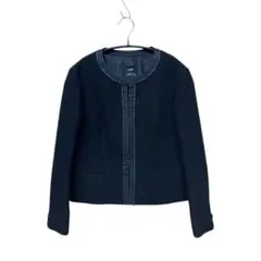 最終値下げ　自由区　ツイードジャケット　ノーカラー　フォーマル