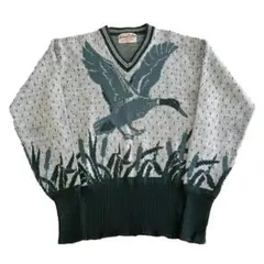50s USA製 Vintage Jacquard Animal Sweaterのサムネイル