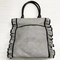 美品✨️ユーイストワールユー Moelleux フリルトートバッグ A4 PC 