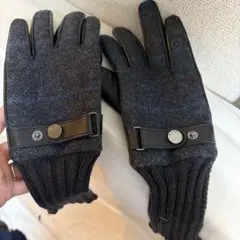 Paul Smith ダークブラウン レザー手袋 24cm - メルカリ