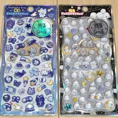 正規品　ボンボンドロップシール　光るシマエナガ 光る　ジュエルプチドロップ