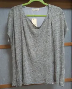 Cloudnine 半袖Tシャツ 麻100% グレー M-Lのサムネイル