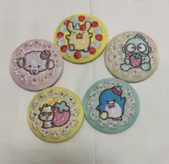 サンリオ 刺繍缶バッジ 5種セット