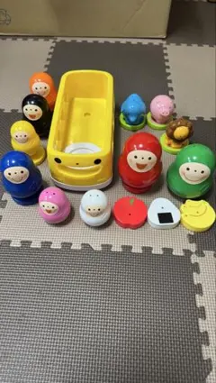 こどもちゃれんじ　知育玩具 バス型型はめパズル おもちゃセットのサムネイル