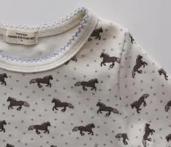 monmimi Picot trim half topsHorseandSnowのサムネイル