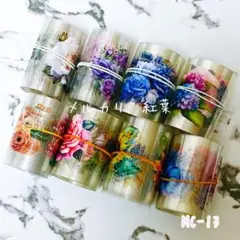【mc-13】海外 植物 PETシール切り売り 8色④