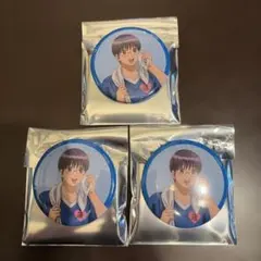銀魂★極楽湯★温泉★ 비매품 ★特典★コラボカフェ★限定★缶バッジ★新八