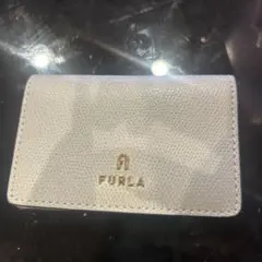 FURLA ホワイトレザー カードケース