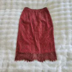 allureville レース タイトスカート 赤のサムネイル