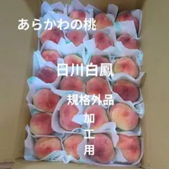 あらかわの桃☆和歌山県紀の川市産☆日川白鳳25個☆農家直送☆送料込み加工用②のサムネイル