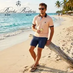 Brooks Brothers ロゴ　ポロシャツ