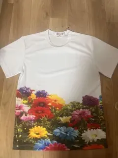【新品タグ付き】コムデギャルソンコムデギャルソン　25fw 花柄プリントTシャツ コムデギャルソンCOMME des GARCONS Jingle Flower フラワーフォト