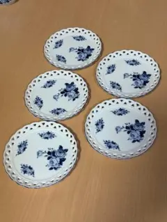 Demain 青い薔薇の食器セット Demain☆ドマン☆ペア碗皿 & ティーポット☆Blue Rose☆未使用 - メルカリ