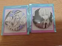 妖狐×僕SS 藤原ここあ カフェ 御狐神双熾 缶バッジ 2点セット いぬぼく