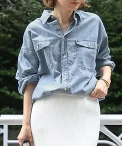 アメリカーナ × アパルトモン シャンブレーデニムシャツのサムネイル