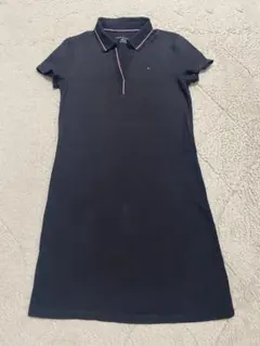 【ポロシャツワンピース】TOMMY HILFIGER 半袖 XS ブラック（黒）のサムネイル
