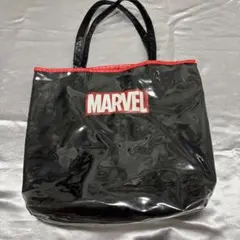 MARVEL ビーチバッグ 黒/赤 約38cm