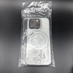 iPhone 15 Pro用 クリアケース（MagSafe対応・リング付き）