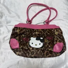 【SPINNS限定品】ハローキティ　渋谷109コラボ　ヒョウ柄バッグ　ギャル