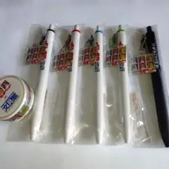 uni × 松田ペットアクリルチャームボールペン５本セット•マスキングテープ１巻