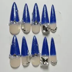 韓国　ギャル　ネイルチップ　ネイル　ロング　スナ系　量産型　y2k ワンホン