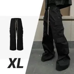 MIJKOドローストリングダブルワイドカーゴパンツXL Opium 韓国系Y2K