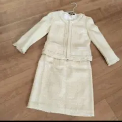 ロートレアモン スーツ上下セットアップ 36 ツィードノーカラージャケット