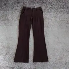 MONO-MART ブラウン フレアパンツ XS