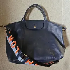 LONGCHAMP オール レザー バッグ　ルプリアージュ☆おまけつき