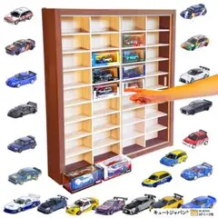 INNO64 イノモデル 1/64 ミニカー収納 アクリル付 マホガニ色塗装のサムネイル