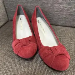 WA ORiental Traffic リボンパンプス　レッド　24cm