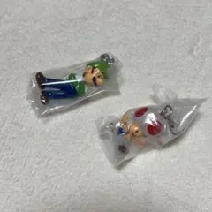 スーパーマリオ　めじるしアクセサリー　ガチャガチャ　キノピオ　ルイージ