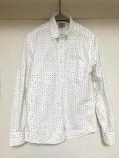 GREEN LABEL RELAXING ドット柄長袖シャツ M