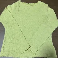 レディース　トップス　カットソー　長袖シャツ　グリーン　y2k