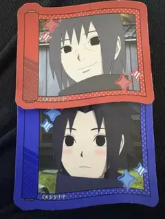 NARUTO トレーディングコレクトステッカー サスケ イタチ - メルカリ