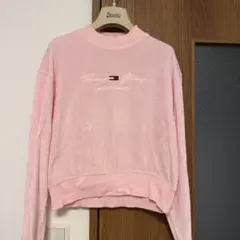 TOMMY JEANS ベロア スウェット ピンク XSのサムネイル