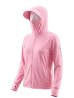ピンク ラッシュガード 接触冷感 UPF50+ 2XL