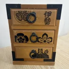 木製 小引き出し 3段 和風 小物入れ